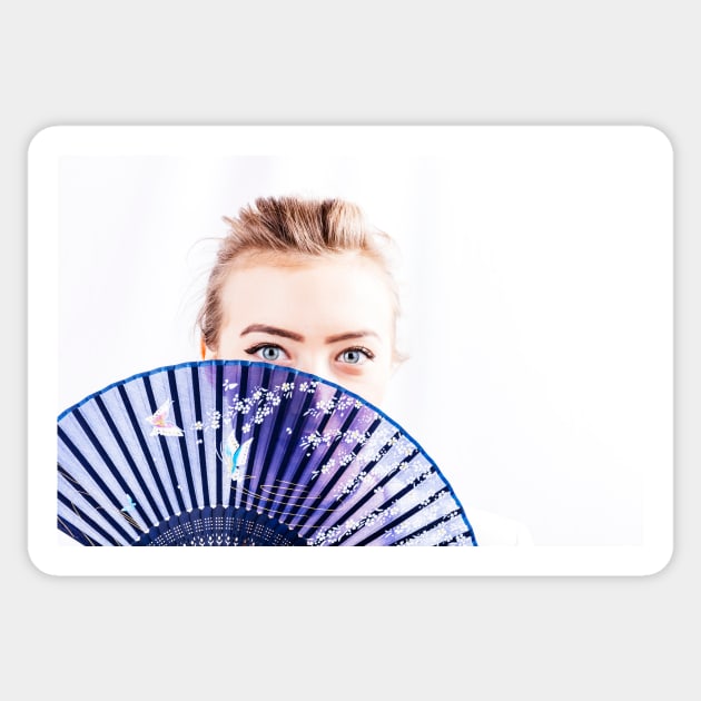 The Shy Girl With The Blue Eyes Sticker by tommysphotos